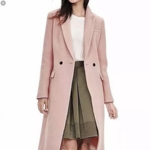 Blush Pink Banana Republic Wool Coat